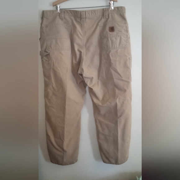 Carhartt Men's Tan Work Pants - Picture 2 of 12